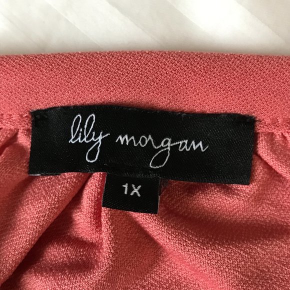 Lily Morgan - Sleeveless Coral Top / Tank / Tunic - Picture 4 of 6